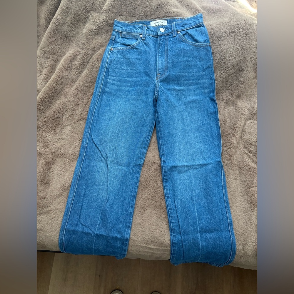 NWOT Reformation high waisted straight leg jean